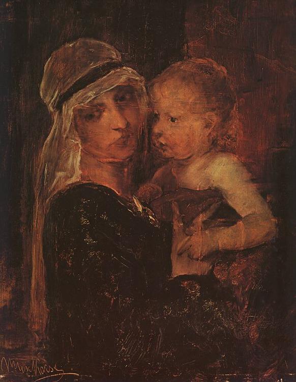 Mihaly Munkacsy Mother and Child China oil painting art